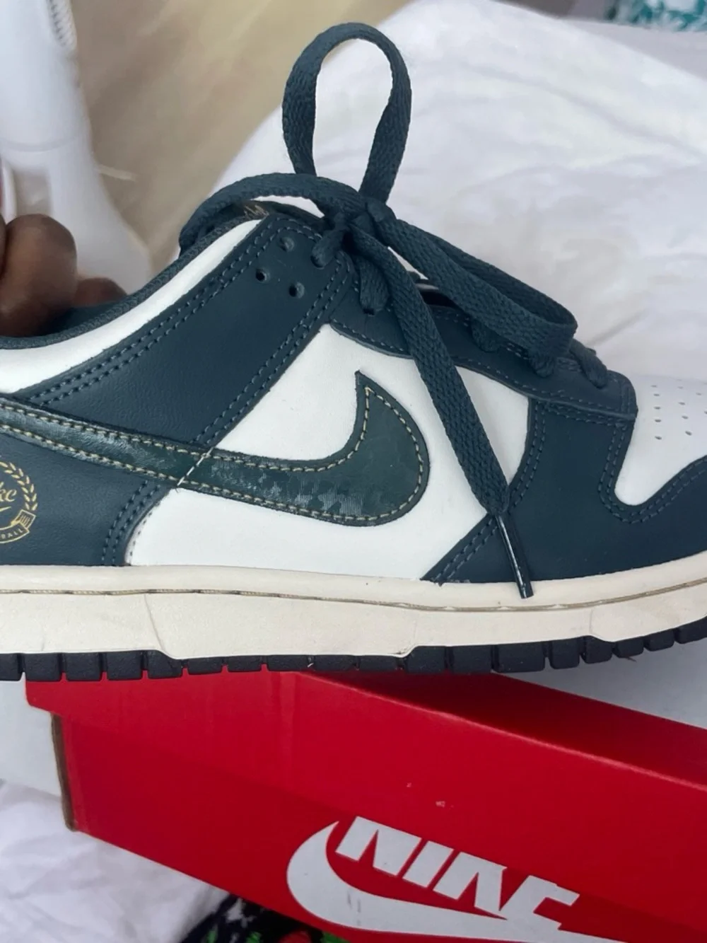 Nike Dunk Low in Teal Green and White